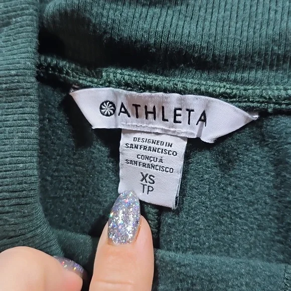 Athleta Hunter Green Coaster Luxe High Rise Jogger Pants - Picture 2 of 8